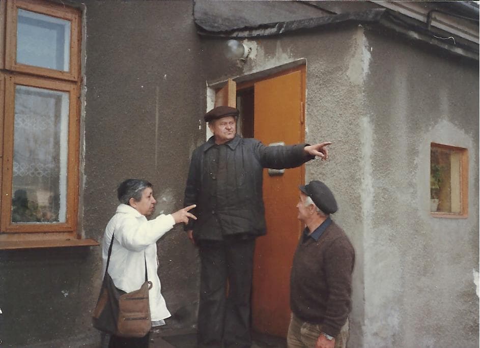 A view of Łuków recorded during a return visit in 1987